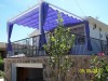 Instalacio de pergolas con cortina corredera en Cerdeda