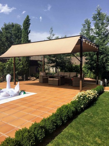 Montaje de Pérgola en perfil de 90x96 en San Rafael