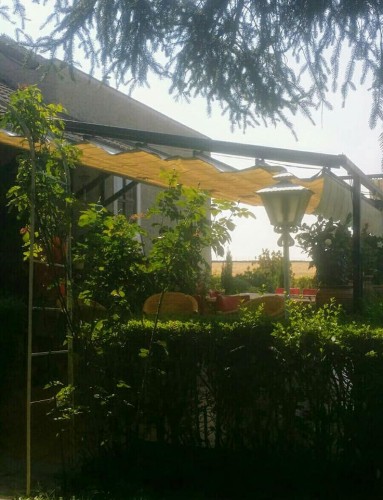 Montaje de Pérgola con inclinación en Palazuelos