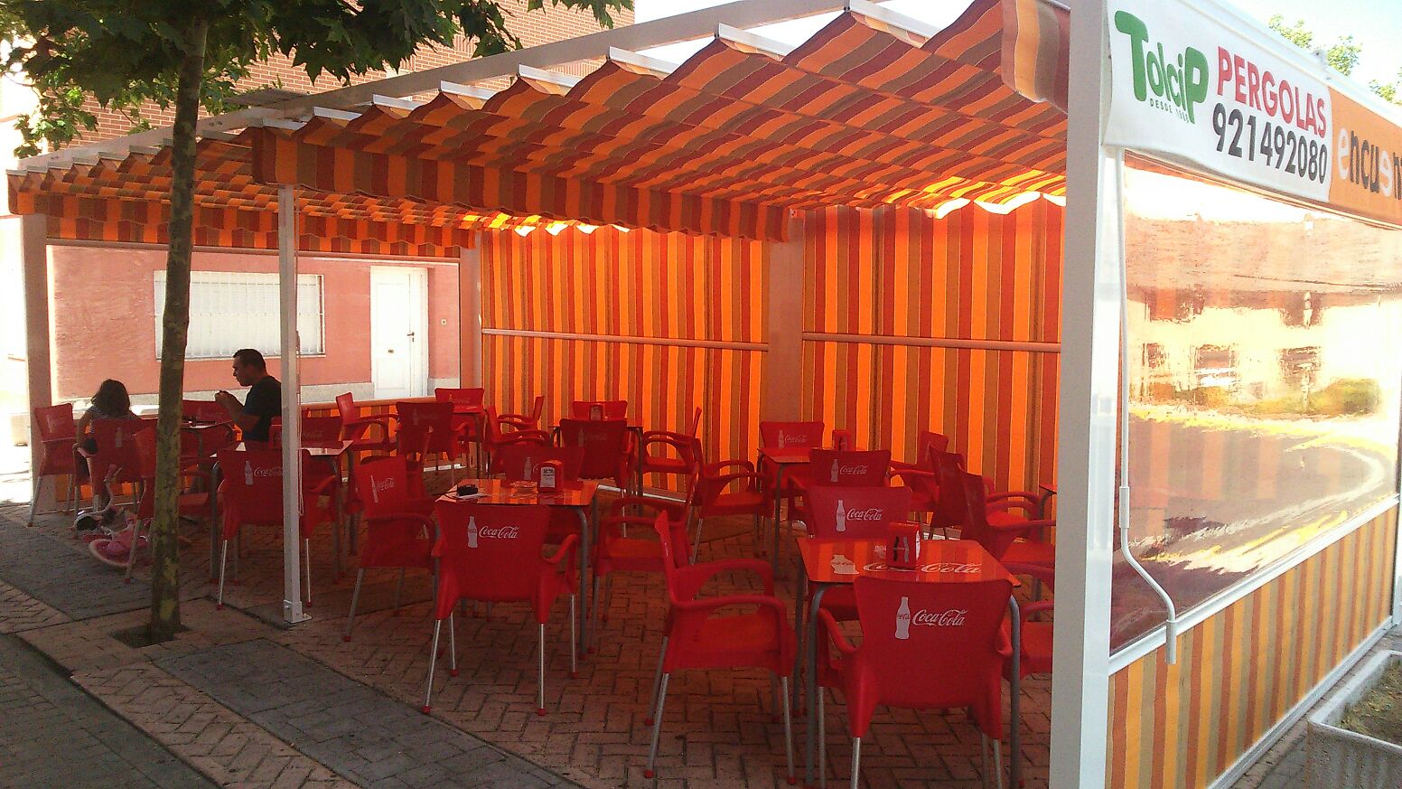 Instalación Pérgola doble portería y verticales en Segovia